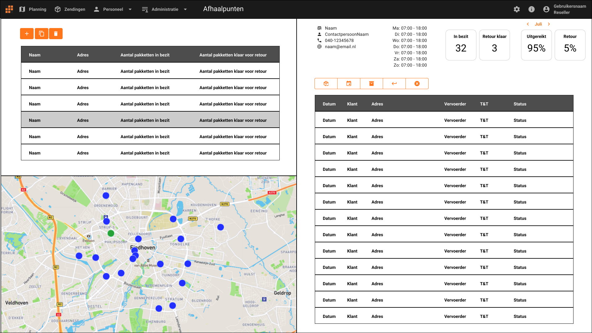 Figma eerste ontwerp